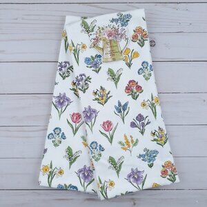Dual Purpose Kitchen Towels Spring Flowers Floral Set of 2